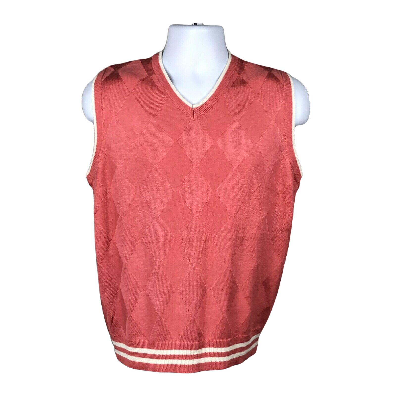 Blue Ocean Sweater Vest ~ Sz S ~ Coral 