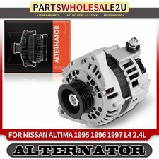 Alternator for Nissan Altima 1995-1997 L4 2.4L 80A 12V Clockwise 6-Groove Pulley