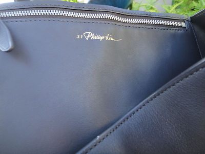 3.1 Phillip Lim SOLEIL LARGE Dark Grey Smooth Leather Bucket Bag