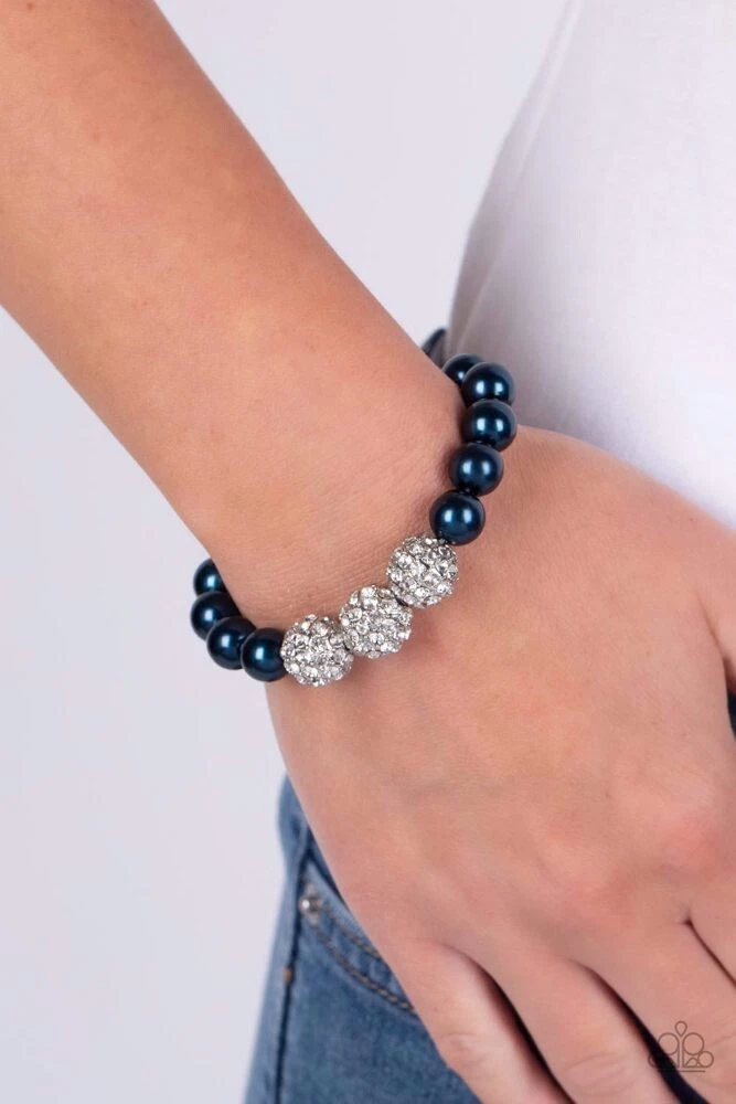Paparazzi Jewelry Bracelet Breathtaking Ball Blue eBay