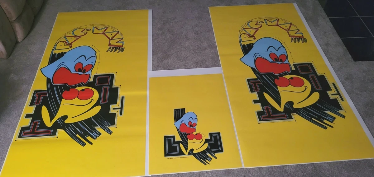 Set De Stickers Latéraux – Baby Pac-Man Bally MIDWAY – Neuf – Decals Side Art