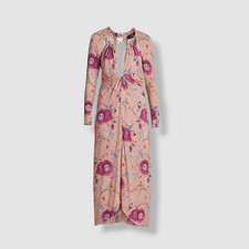  1340 Isabel Marant Women's Purple Long Sleeve Cutout Midi Dress Size FR40/US8