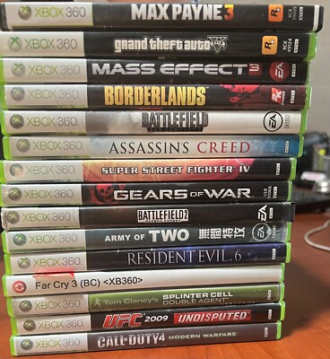 LOT OF 15 Xbox 360 Games Great Selection & Low Price GTA COD ETC FREE SHIPPING 