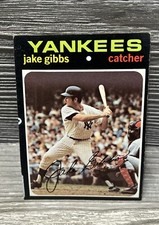 1971 Topps Baseball Jake Gibbs #382 New York Yankees Vintage MLB Card