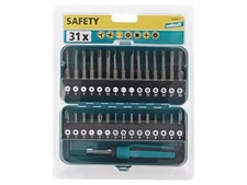 1386000 Set: screwdriver bits Qty: 31 Packaging: metal box WOLFCRAFT