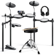 Donner DED-70 New Upgrade Electric Drum Set 6.5'' Quiet Mesh Pads 150 Sounds