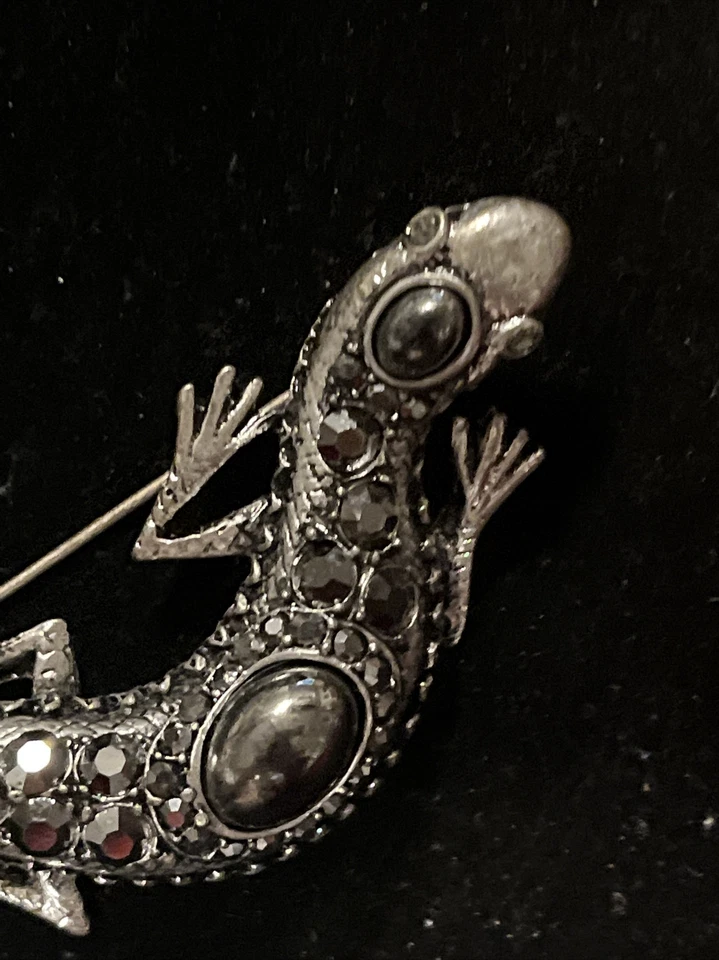Prendedor/broche de moda Chico's - LAGARTO/GECKO - imitación marcasita ?bonito detalle Foto 3 de 4