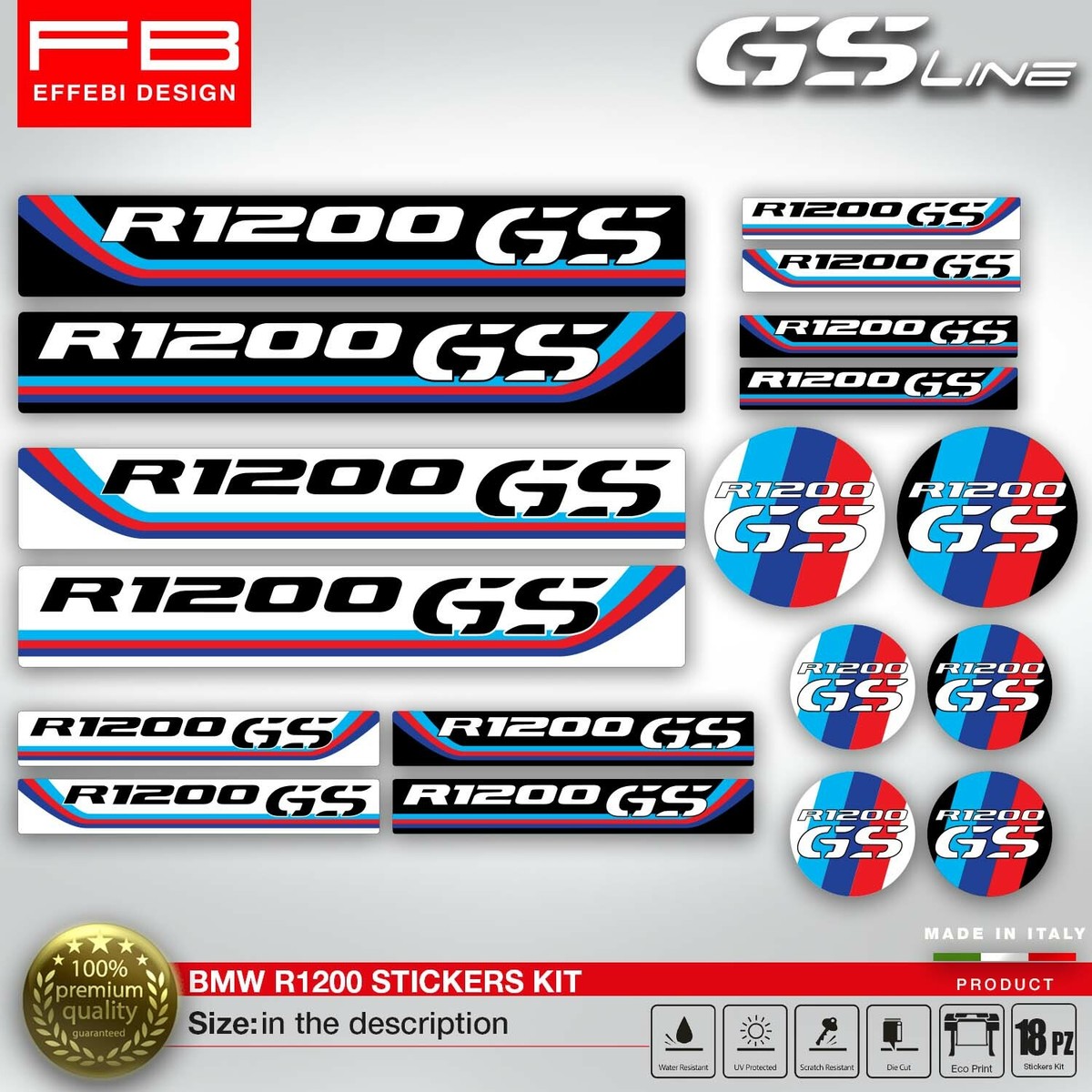 Stickers Stickers BMW GS 1200 R Adventure Rally 30 Years