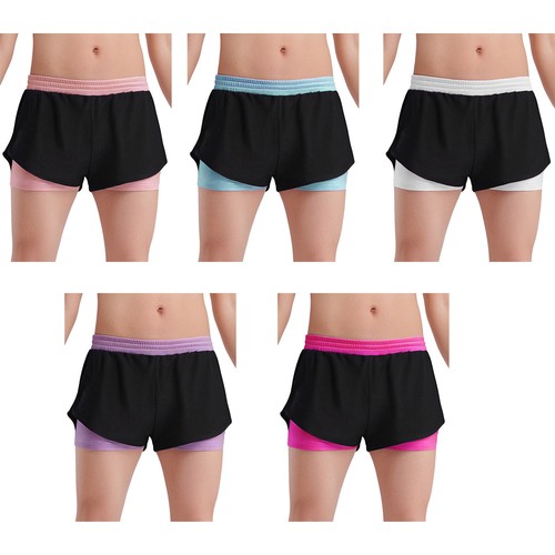 Girl's Athletic Shorts Summer Shorts Fitness Shorts Training Shorts Shorts Yoga - Picture 3 of 52