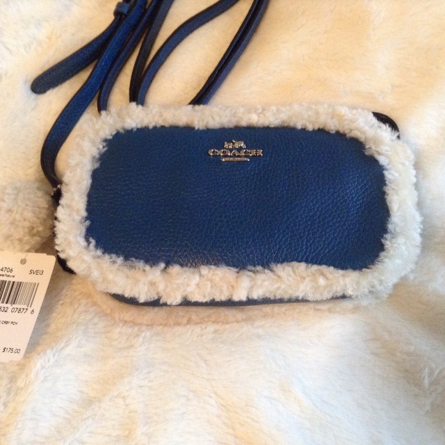 Coach F25922 Isla Pebble Leather Chain Crossbody Bag Purse Midnight Blue for sale online | eBay