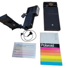 Polaroid SX-70 Land Camera Auto Focus Black Model 2 W/Flash and Remote Button