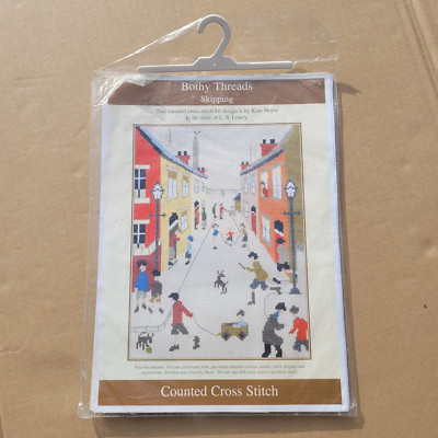 219 Bothy Threads L.S.Lowry 1927 ''The Arrest'' Kreuzstichpackung 14ct - no Aida
