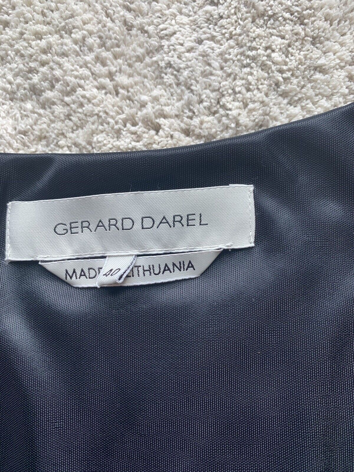 Gerard Darel black dress Wool blend ALine flare m… - image 3