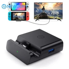 NEWDERY For Nintendo Switch Docking Station Stand Charging Dock 4K TV HDMI Adapt