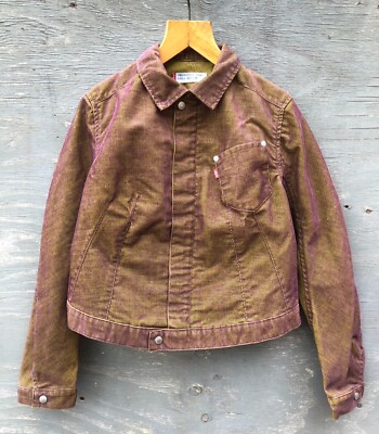 RAR Vintage LEVIS Damen ENGINEERED JEANS Cord Denim JACKE (Größe M)