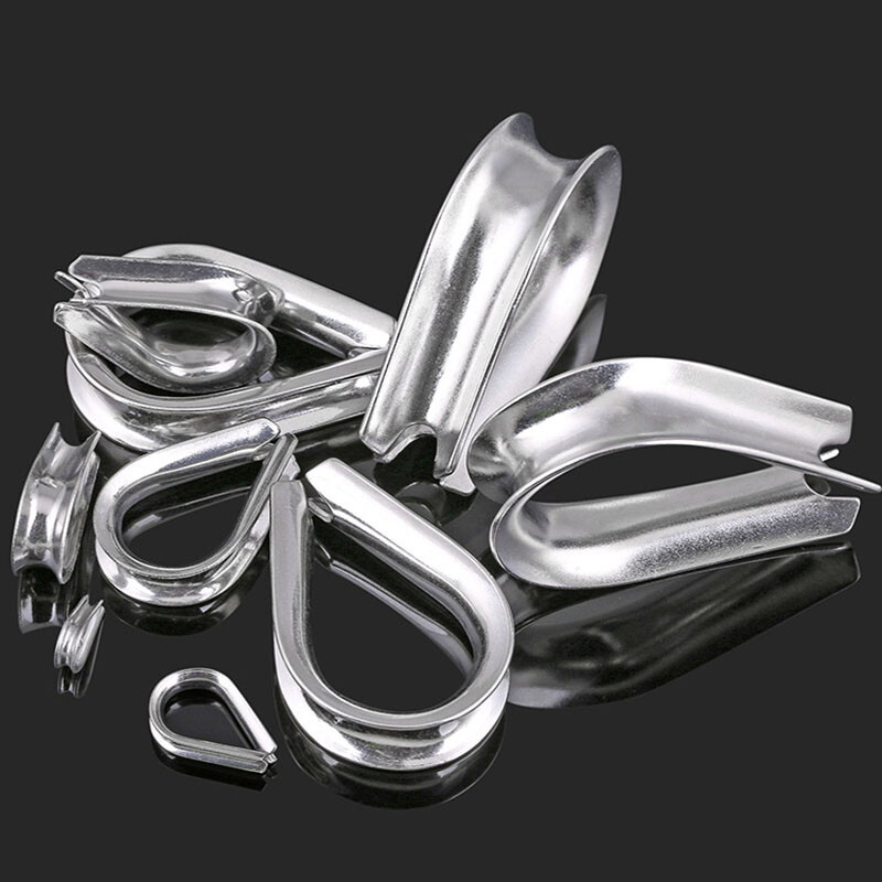 Wire Rope Eyelet Thimble 1.5mm 2mm 3mm 4mm 5mm 6mm 8mm - 16mm A2 ...