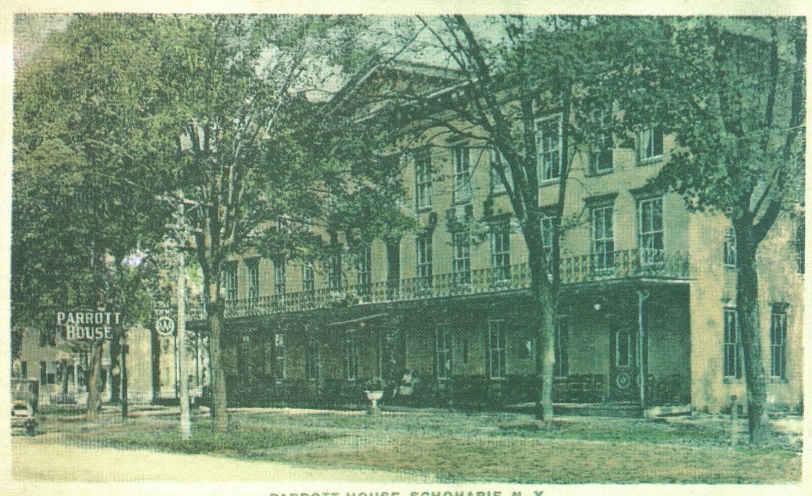 Vintage Postcard 1920's Parrott House Inn Schoharie New York NY Mary B