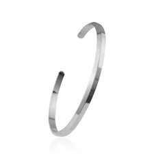 Elegant Silver Rose Gold Plated Fashion Jewelry Unique Open Bracelet Bangle Cuff