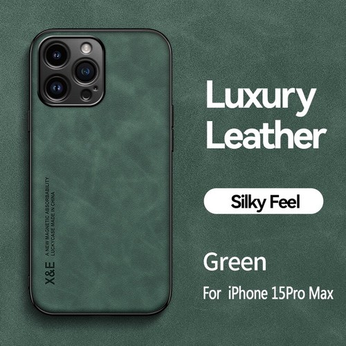 ShockProof Magnetic Leather Case For iPhone 16 15 14 13 Pro Max 12 11 XR 8 Cover - Picture 13 of 17