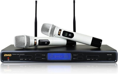 BMB WB-5000s Black Wireless Microphone - Anti Feedback - Brand New 2024