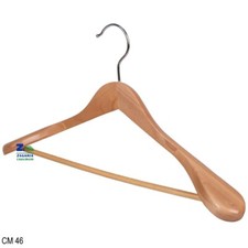 GRUCCIA APPENDINO PORTABITI OMETTO IN LEGNO SPALLA LARGA PER CAPPOTTI GIACCHE