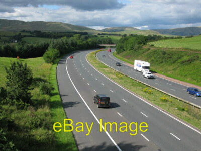 Photo 6x4 M6 near Holme Park Farm Looking northbound towards a farm bridg c2017