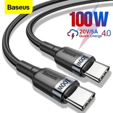 Baseus 5A PD 60W USB C to Type C MacBook Laptop iPad Switch Fast Charging Cable