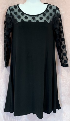 Polka Dot Hi Low Hem Jersey Knit 
