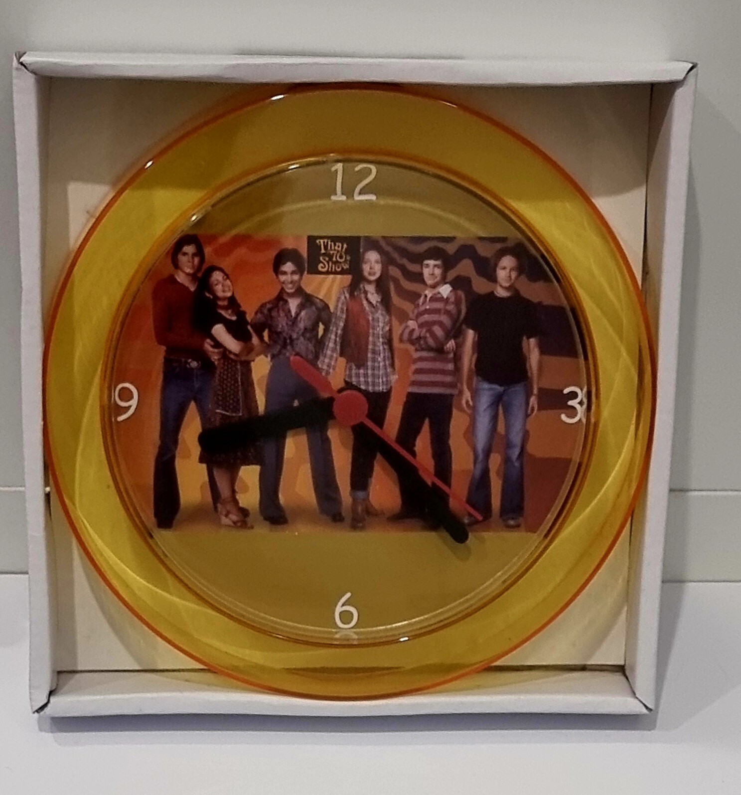 That 70's Show Gold 7" Novelty Wall/Desk Clock Brand New. Ashton Kutcher