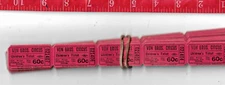 vintage lot 100 60c Von Brothers Circus children's tickets