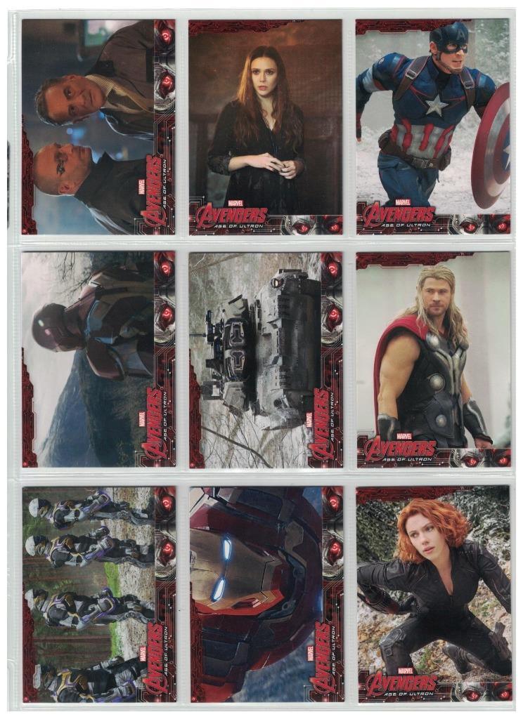 2015 UPPER DECK MARVEL AVENGERS AGE OF ULTRON COMPLETE 90-CARD