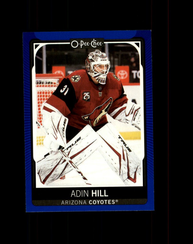 #51 Adin Hill Arizona Coyotes 2021-22 O-Pee-Chee Blue Border