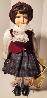 Vintage 12'' HAMISH Alberon Doll Thistle Collection with Stand Scottish
