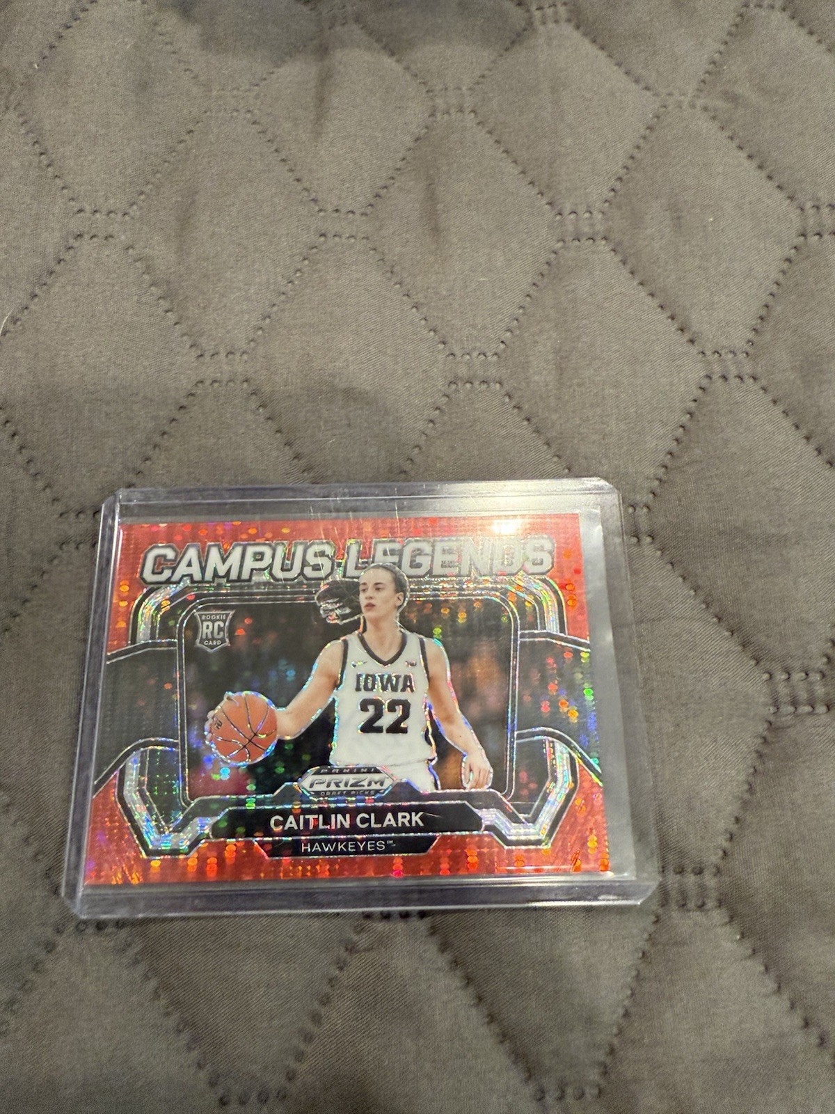 2024 Panini Prizm Draft Picks CAITLIN CLARK Campus Legends Red Pulsar /299 RC  