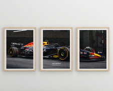 3 Pack f1 car Picture Wall Art Poster - Formula One A4 A3 A2 A1