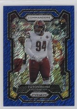 2023 Panini Prizm Blue Shimmer Prizm 3/25 Daron Payne #295 03tv