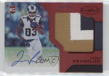 2017 Certified Freshman Fabric Signatures Mirror Red Josh Reynolds Auto 03r2