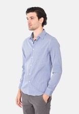 Men's Slim Fit 100 Cotton Fancy Striped Shirts Classic Neck Stylish Shirt