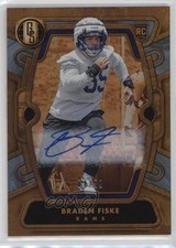 2024 Panini Gold Standard Rookies Platinum Auto 4/99 Braden Fiske #132 Auto 5i3