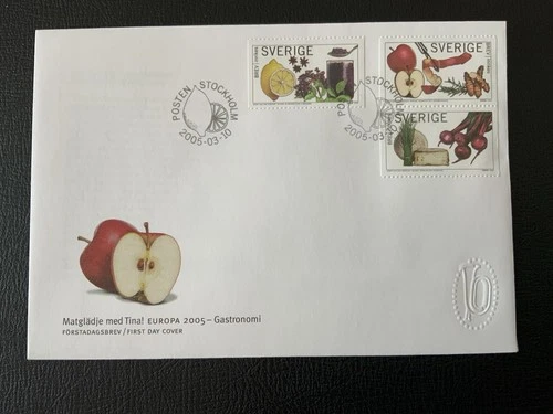 Sweden 2005 #2507a-c Europa Fruits And Vegetables - FDC