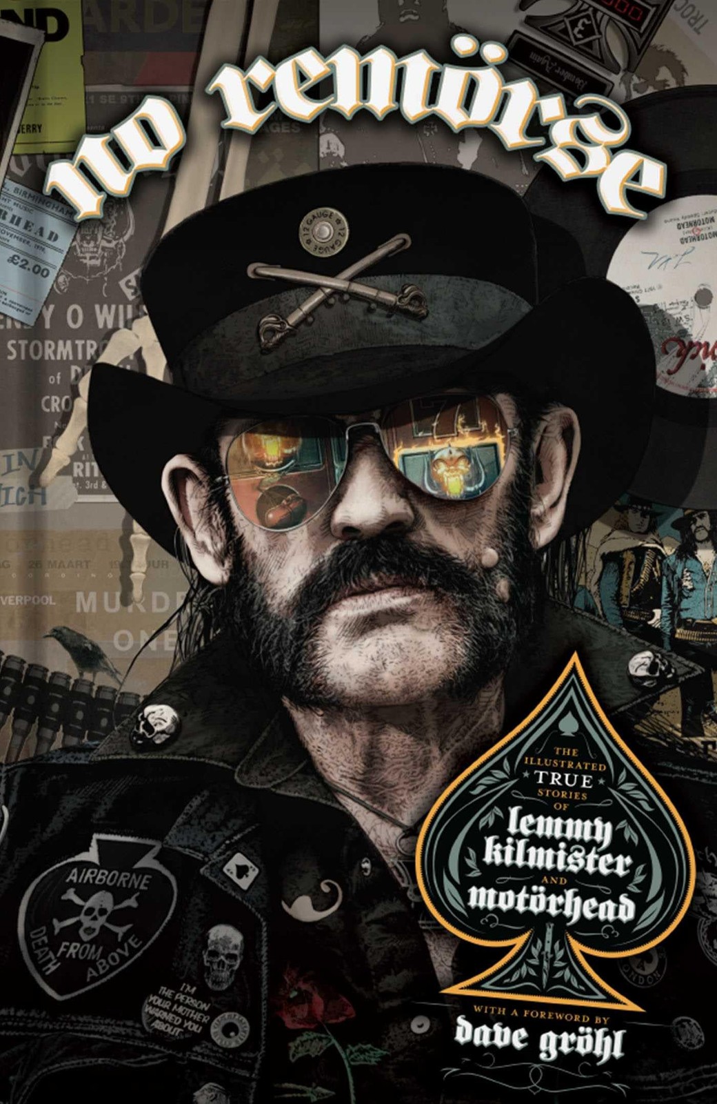 NO REMÖRSE The Illustrated True Stories of Lemmy by Niel Gaiman HARDBACK - Image 7