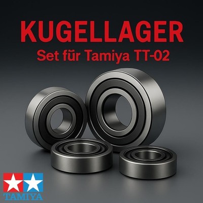 KUGELLAGERSATZ FÜR TAMIYA TT-02 MODELLE 16 LAGER MIT GUMMIDICHTUNGEN