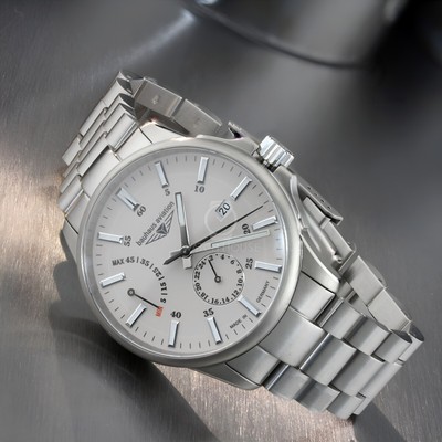 Bauhaus Aviation Titanium Automatik Herrenuhr 2860M-5 Beige