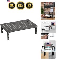 Monitor Stand Riser Adjustable Laptop Stand Desk Organizer Airflow Vent