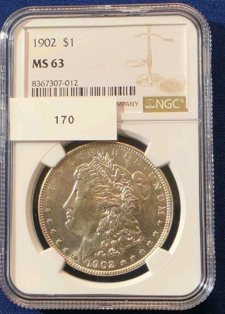 MS 63 Graded 1902 Year Morgan US Dollars (1878-1921) for sale | eBay