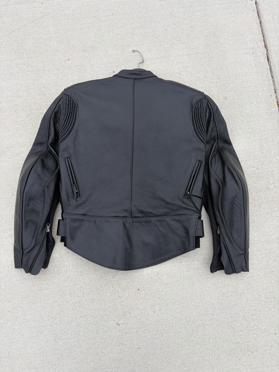 Vanson Leathers ブラックレザージャケット 40 Vanson Black Leather Motorcycle Jacket Size 40 | eBay