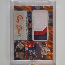 2024 Panini Spectra Ray Davis Bills Rookie Patch Neon Orange Auto #RRP-RDS /15