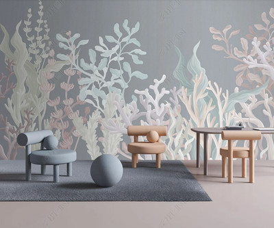 3D Fresh Tropic Plant Wallpaper Wall Mural Removable Self-adhesive 672