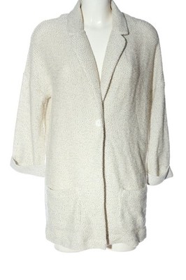 PECKOTT Cardigan Damen Jacke Gr. DE 40 weiß-schwarz Casual-Look