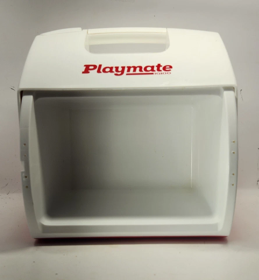 Igloo Playmate Pal Cooler 7 Quart 6 Liter Red White Lunch Box Portable USA Made - Image 3 of 4
